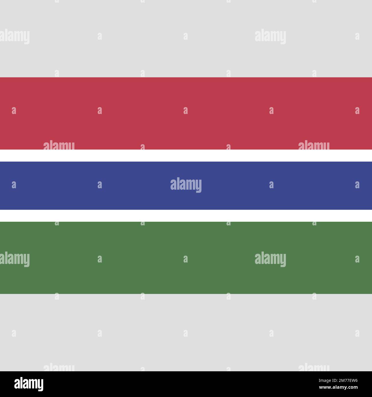 Original et simple drapeau Gambie vecteur isolé dans les couleurs officielles et proportion correctement Illustration de Vecteur