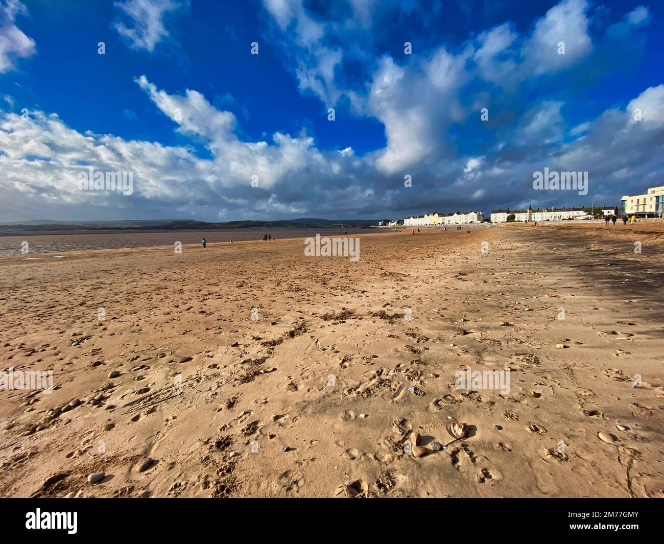 Exmouth Beach à Devon, Royaume-Uni Banque D'Images