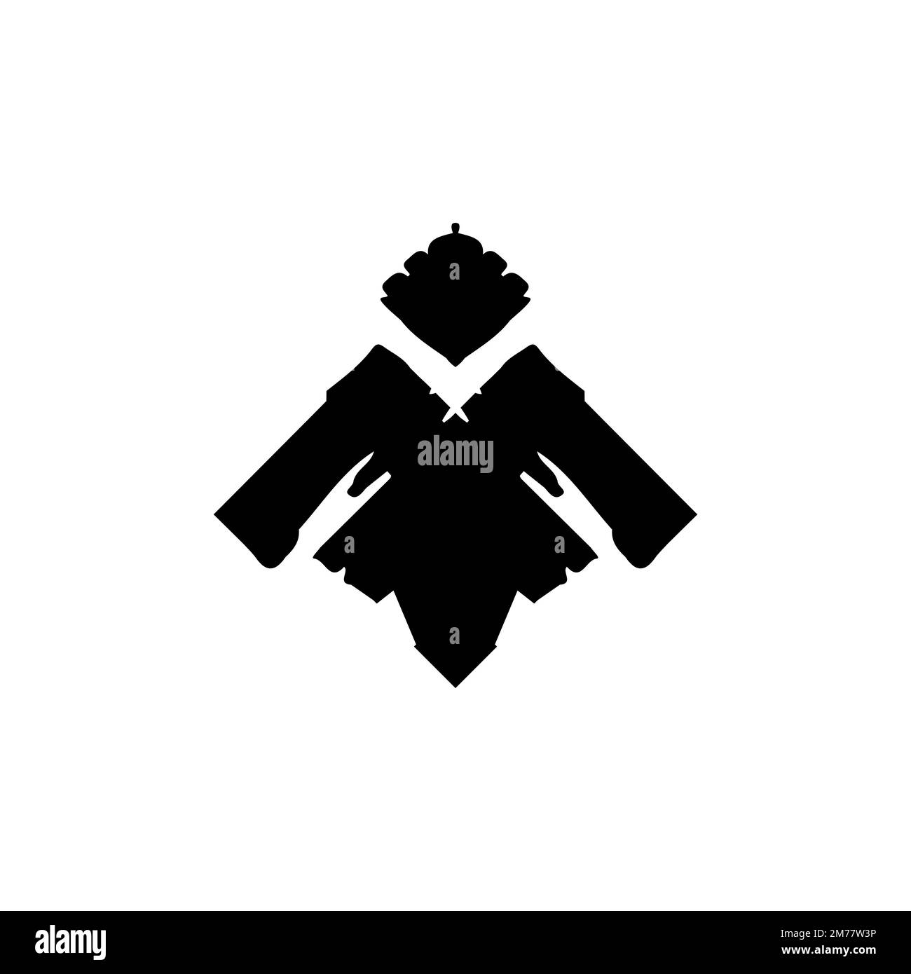 Icône de l'écran. Symbole d'arrière-plan de l'affiche agricole de style simple. Élément de conception du logo de la marque Scarecrow. Impression de t-shirts Scarecrow. Illustration de Vecteur
