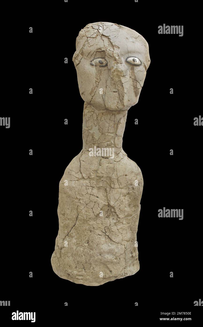 Statue d'Ain Ghazal Banque D'Images