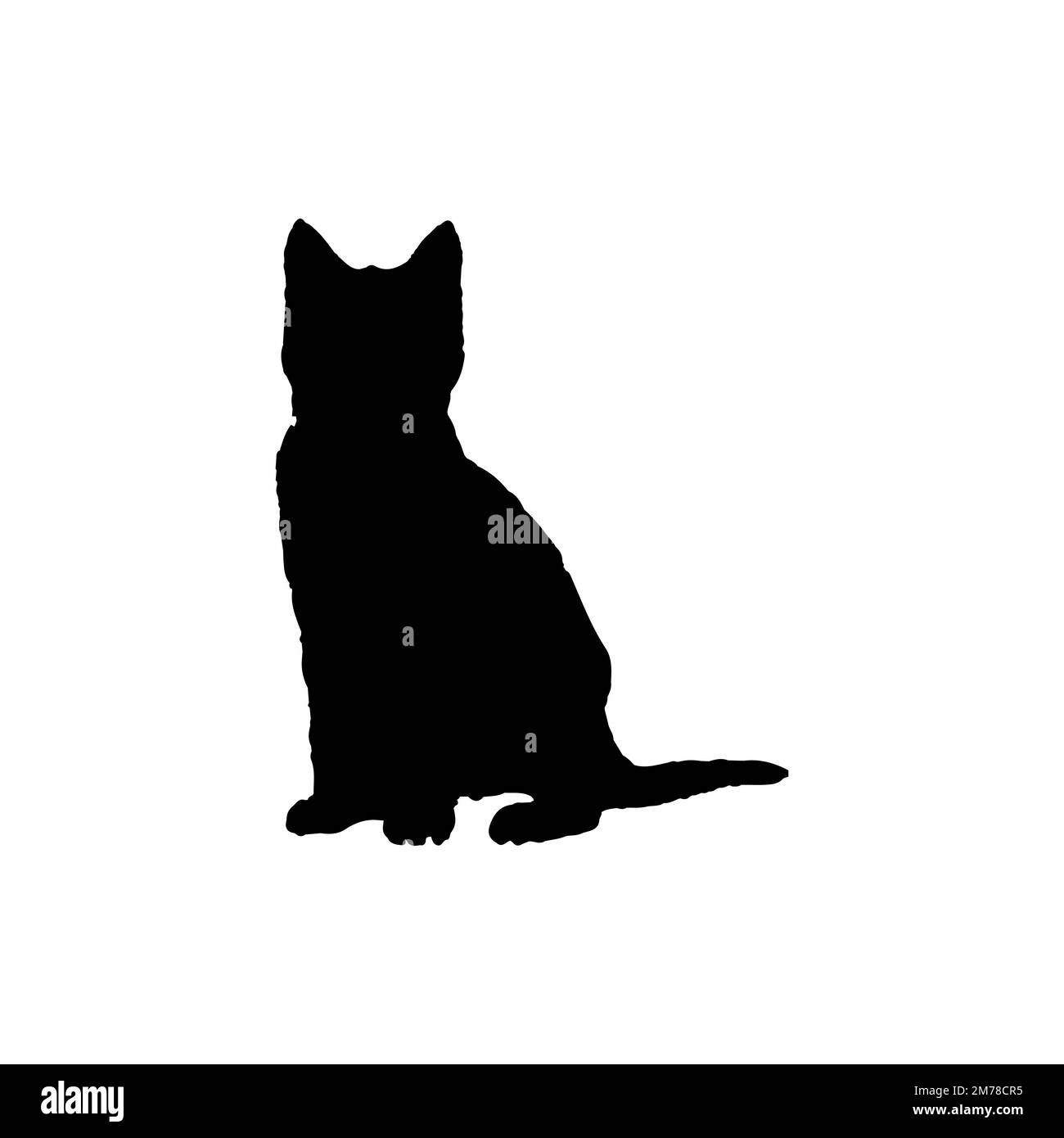 Icône Cat. Symbole d'arrière-plan de l'affiche d'association de bien-être animal de style simple. Élément de conception du logo de la marque Cat. Impression de t-shirts Cat. Vecteur pour autocollant. Illustration de Vecteur