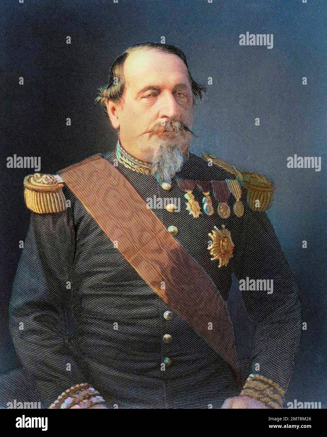 Portrait de Napoléon III (1808 - 1873) Banque D'Images