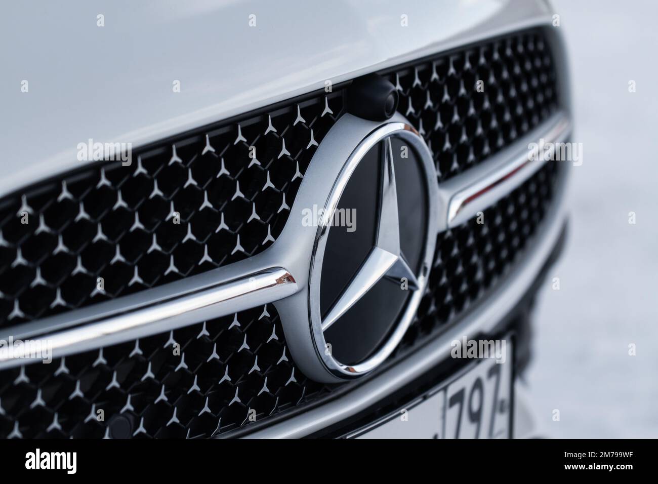 Moscou Russie 02 Février 2022 Système Audio Burmester Grille De Haut-parleur  Intérieur De Voiture Moderne Vue Rapprochée Des Détails De L'intérieur De  La Voiture Moderne Mercedes Benz Classe C 200 W206 Vue