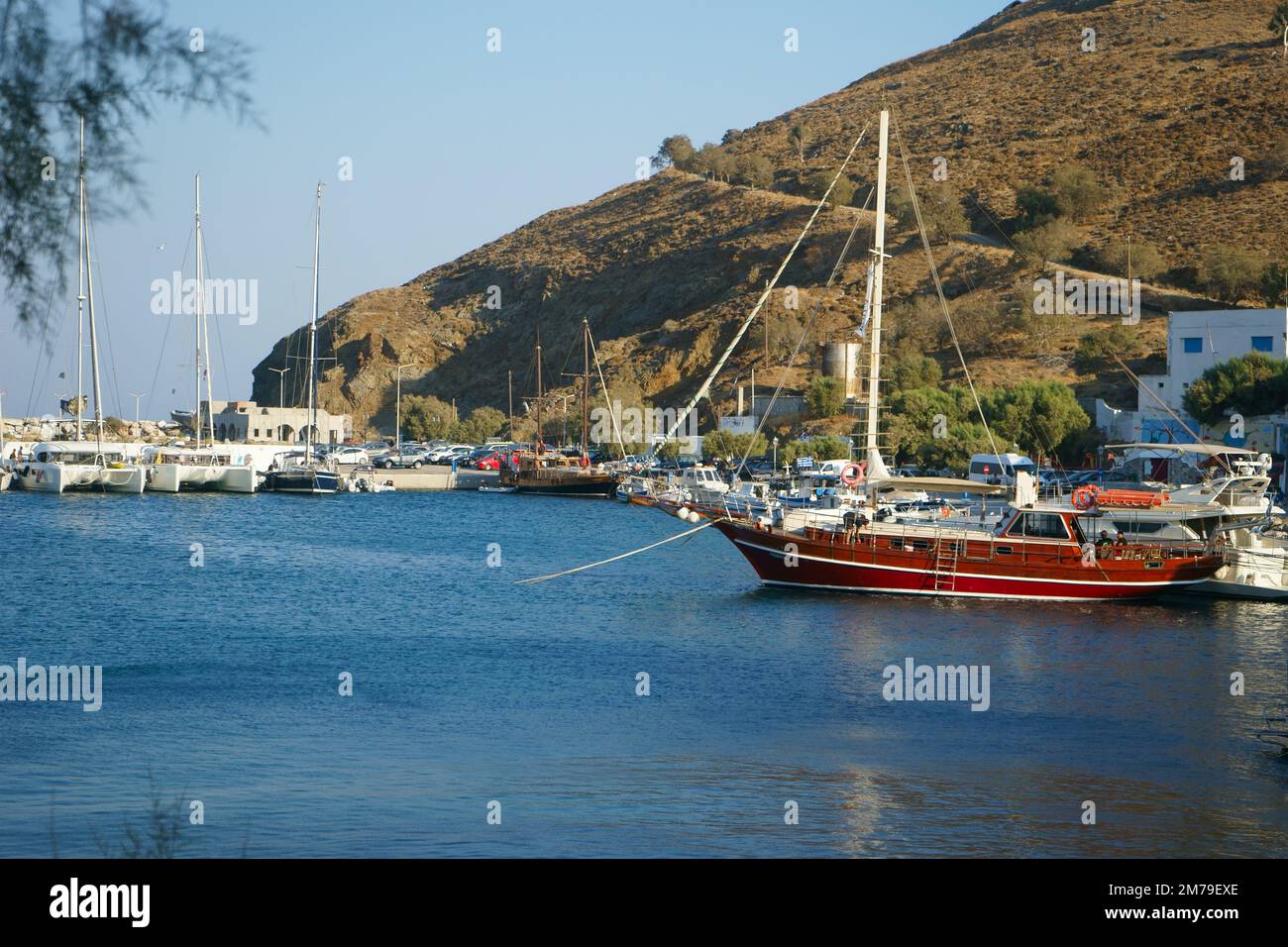 Port d'Astypalea, îles dodécanèse, Grèce Banque D'Images