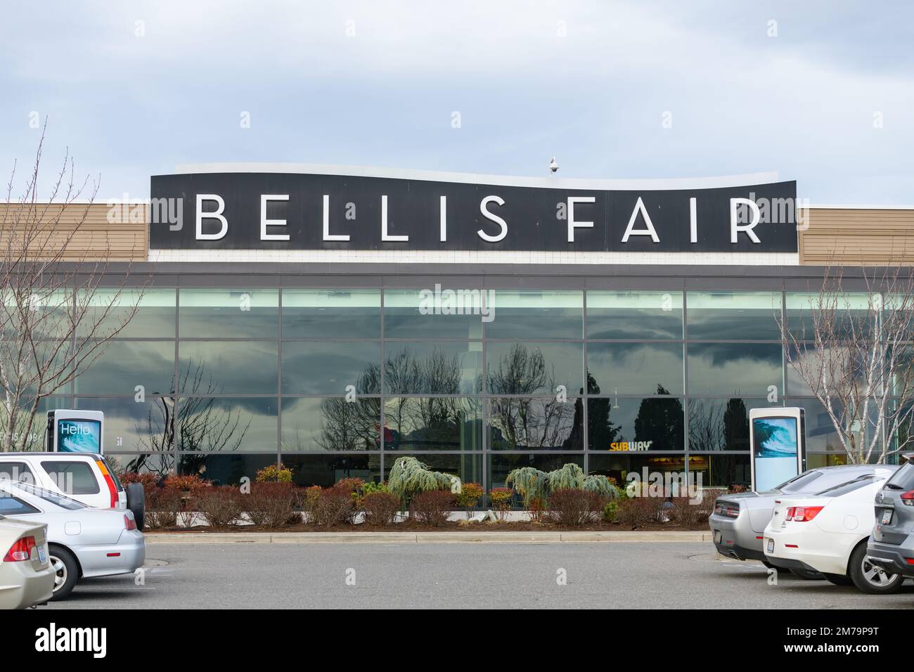 Bellingham, WA, Etats-Unis - 5 janvier 2023 ; panneau au centre commercial Bellis Fair de Bellingham Banque D'Images