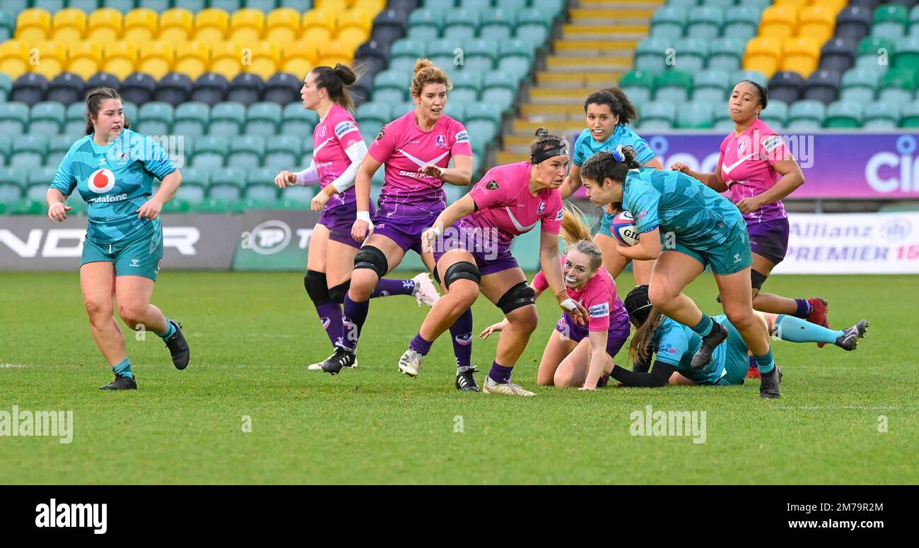 NORTHAMPTON, ANGLETERRE match d'action pendant le match féminin d