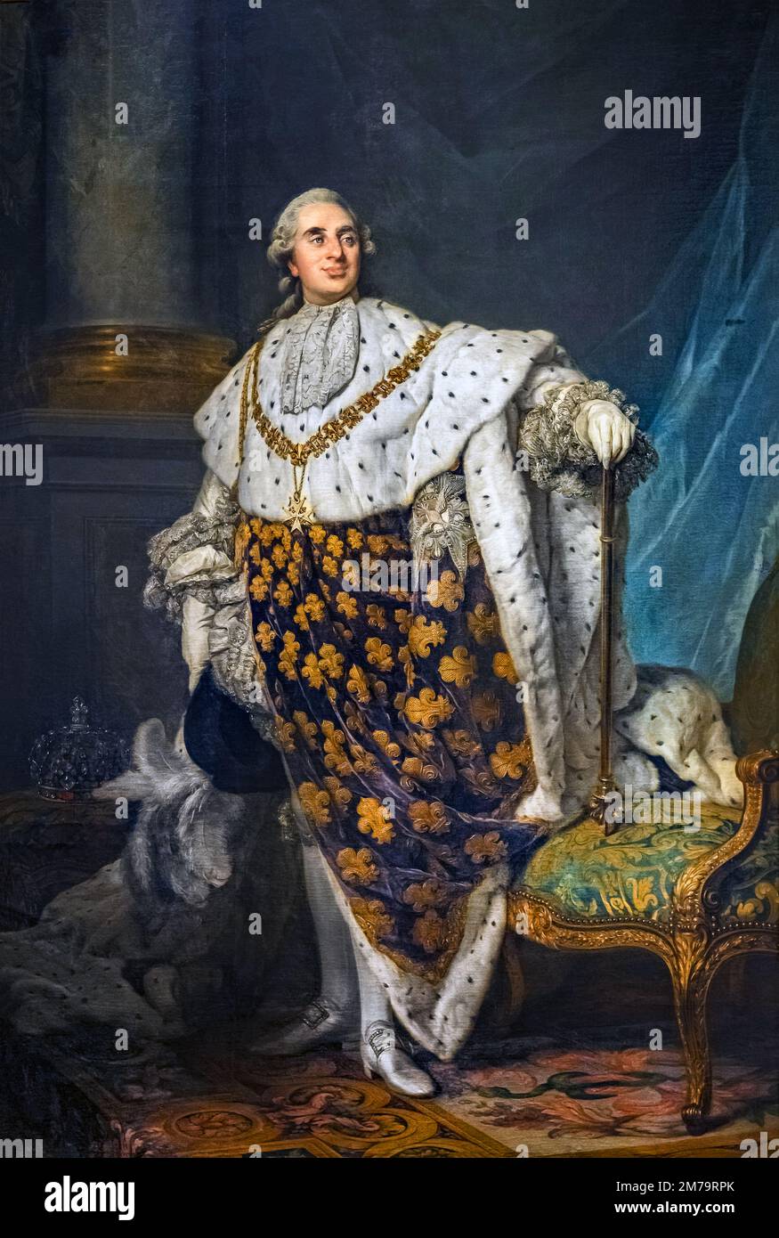 Louis XVI de France, 1775, Louis XVI (1754 – 1793) dernier roi de France avant la chute de la monarchie pendant la Révolution française. Banque D'Images