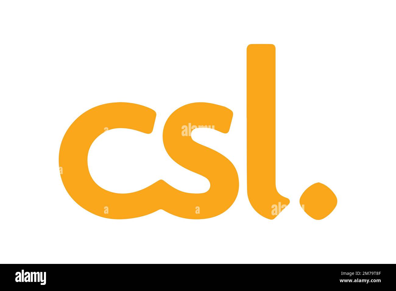 CSL Mobile, logo, fond blanc Banque D'Images
