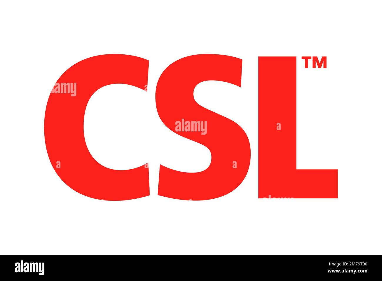CSL Limited, logo, fond blanc Banque D'Images