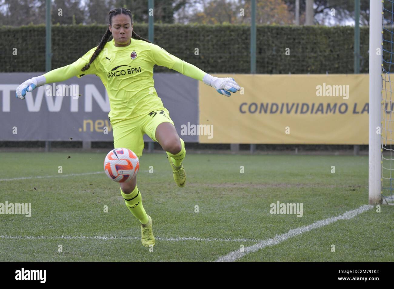 Formello, Italie. 08th janvier 2023. Selena Delia Babb de A.C. Milan pendant le Latium femmes contre Milan femmes Coppa Italia Groupe F scène sur 08 janvier 2023, au Stadio Fersini à Formello (RM), Italie crédit: Agence de photo indépendante/Alamy Live News Banque D'Images