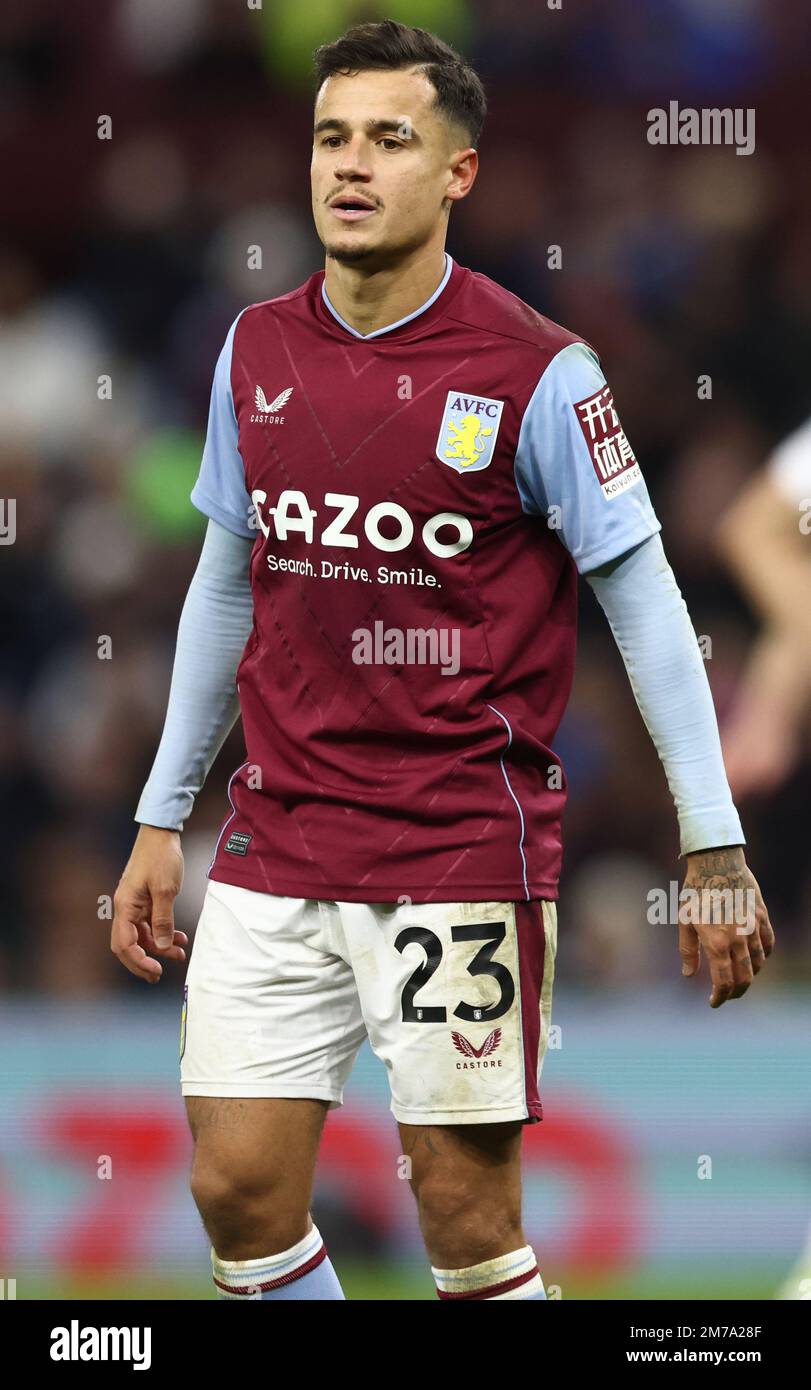 Birmingham, Royaume-Uni. 8th janvier 2023. Philippe Coutinho d'Aston Villa pendant le match de la FA Cup à Villa Park, Birmingham. Crédit photo à lire : Darren Staples/Sportimage crédit : Sportimage/Alay Live News Banque D'Images Birmingham, Royaume-Uni. 8th janvier 2023. Philippe Coutinho d'Aston Villa pendant le match de la FA Cup à Villa Park, Birmingham. Crédit photo à lire : Darren Staples/Sportimage crédit : Sportimage/Alay Live News Banque D'Images
