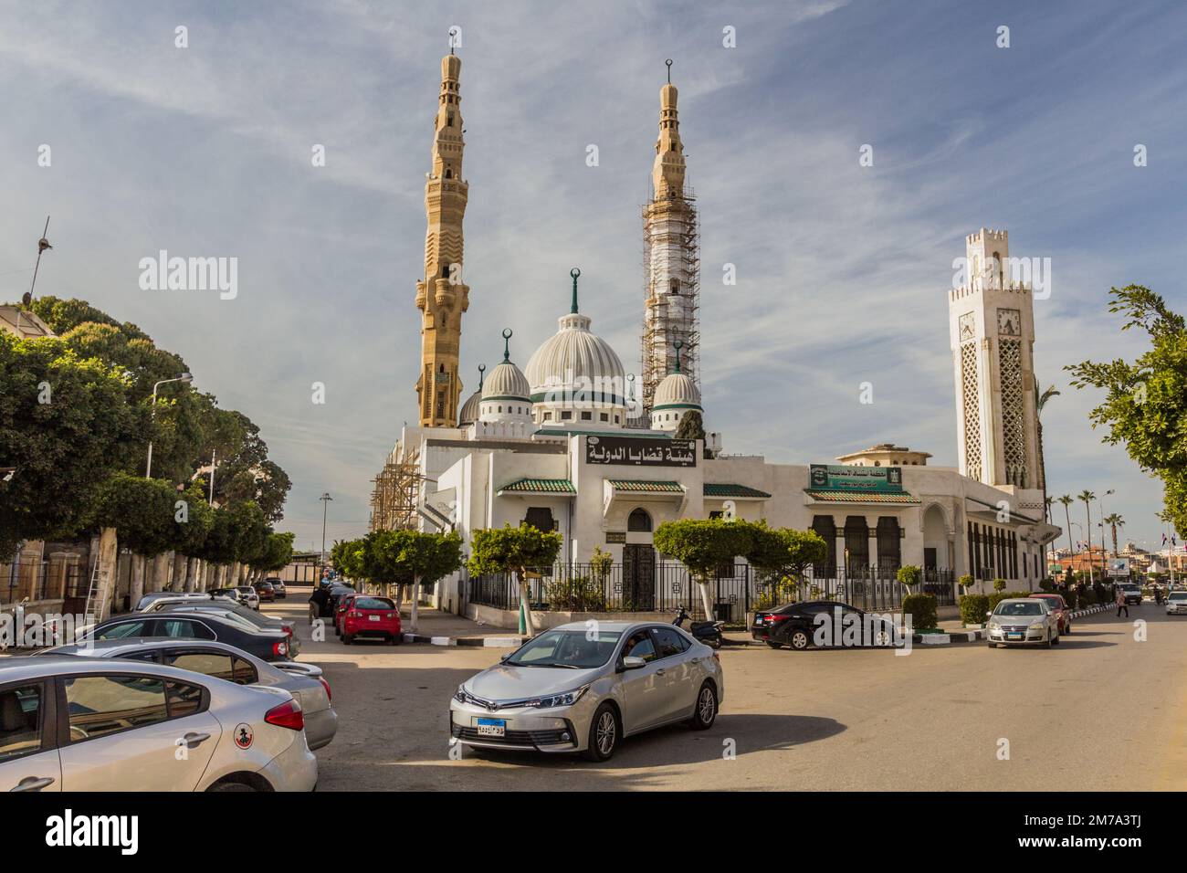 PORT FUAD, ÉGYPTE - 3 FÉVRIER 2019 : Mosquée de Port Fuad, Égypte Banque D'Images