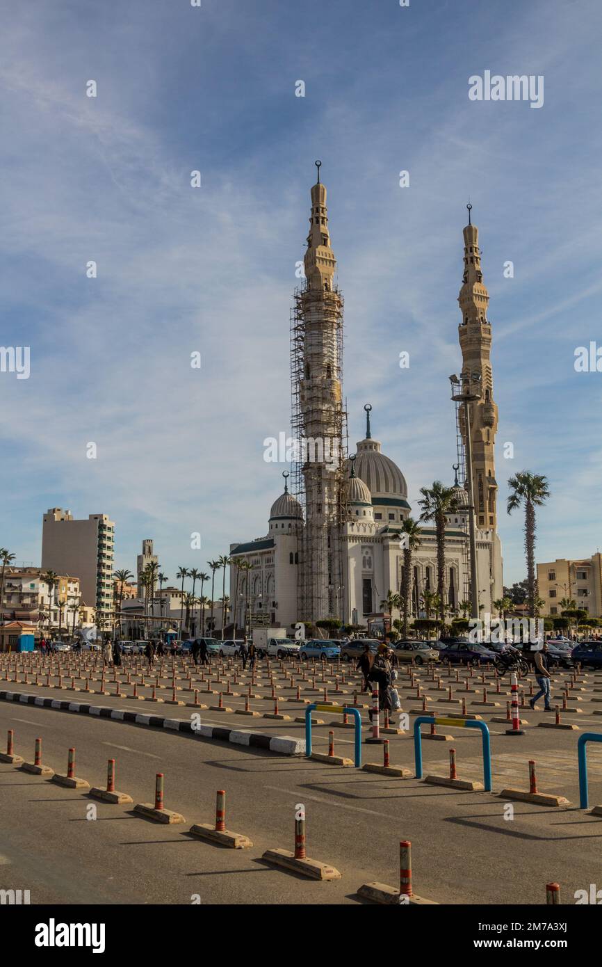 PORT FUAD, ÉGYPTE - 3 FÉVRIER 2019 : Mosquée de Port Fuad, Égypte Banque D'Images