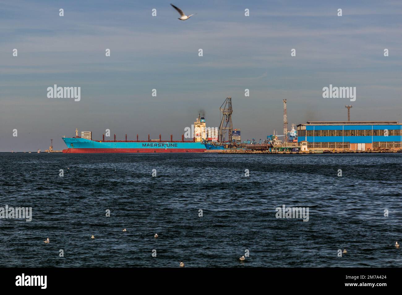PORT FUAD, ÉGYPTE - 3 FÉVRIER 2019 : Port de Port Fuad, Égypte Banque D'Images