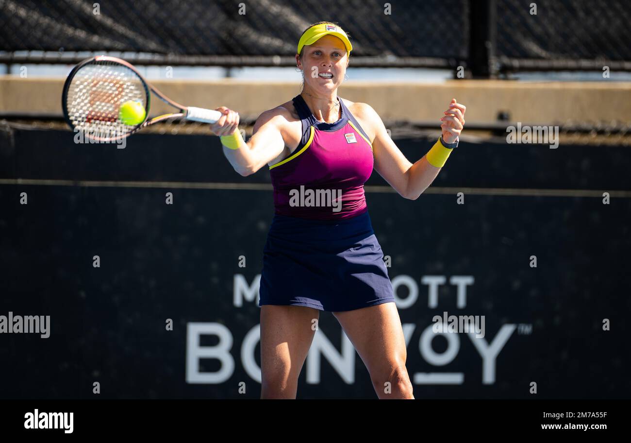 Shelby Rogers des ÉtatsUnis en action lors de la première ronde de