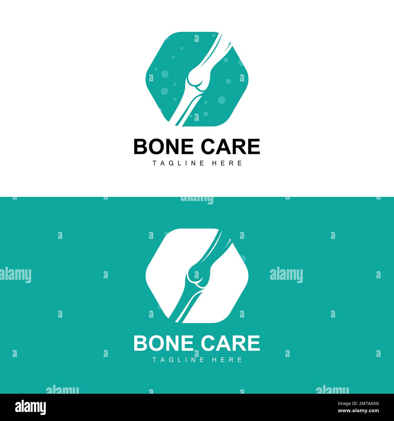 Logo osseux, illustration des parties du corps de la santé médicale Illustration de Vecteur