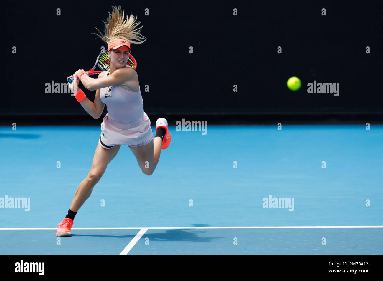 Melbourne, Australie. 09th janvier 2023. Melbourne Park 9/1/2023. EUGENIE BOUCHARD (CAN) en action lors des qualifications à l'Open d'Australie 2023. Credit: Corleve/Alamy Live News Credit: Corleve/Alamy Live News Banque D'Images