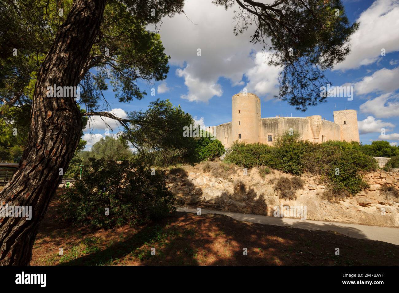 Château de Bellver - 14th siècle -, Palma de majorque. Majorque. Îles Baléares. Espagne. Banque D'Images