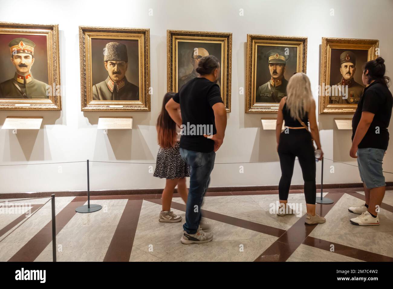 Musée de la guerre d'Ataturk et d'indépendance avec une galerie et des expositions présentant l'histoire turque. Ankara Banque D'Images