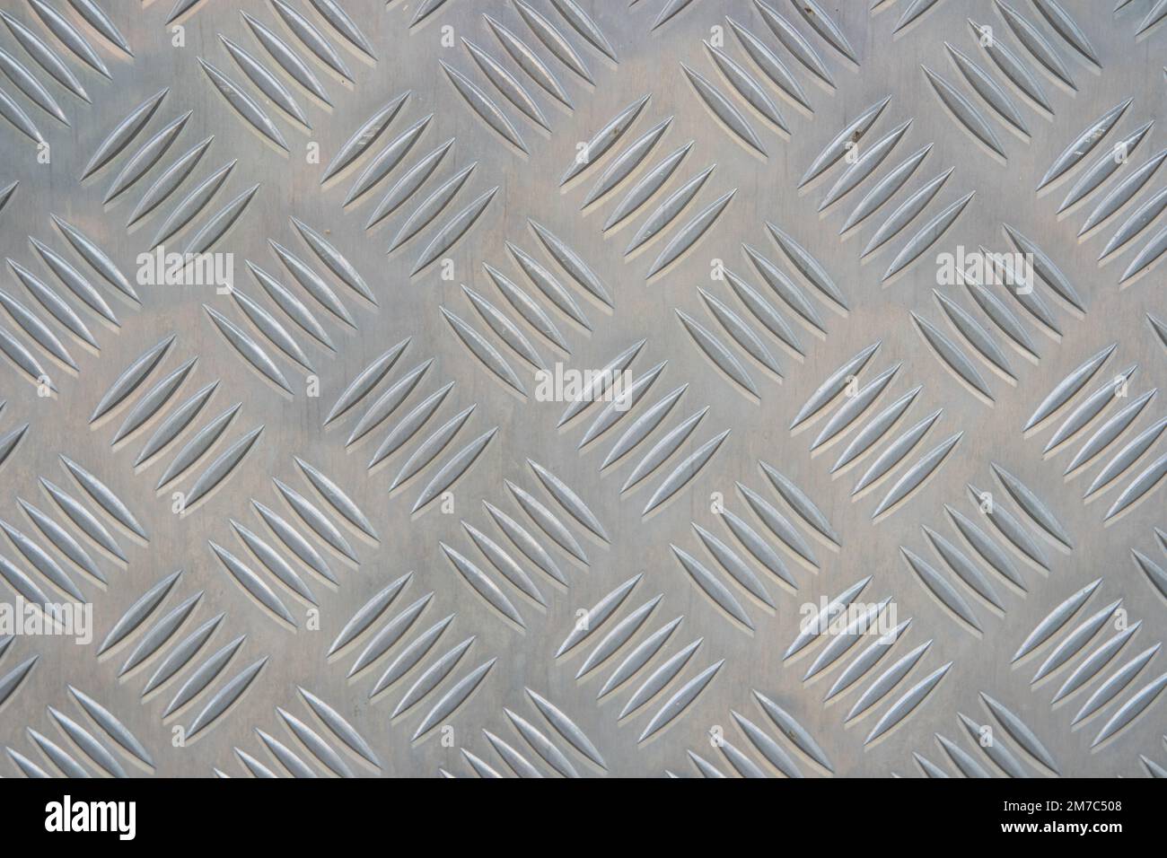 Fond de plaque de damier en acier argenté Banque D'Images
