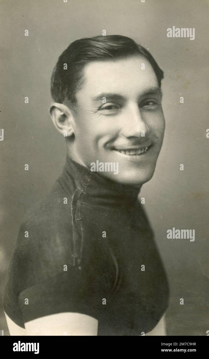 Cycliste italien Costante Girardengo, 1920s Banque D'Images