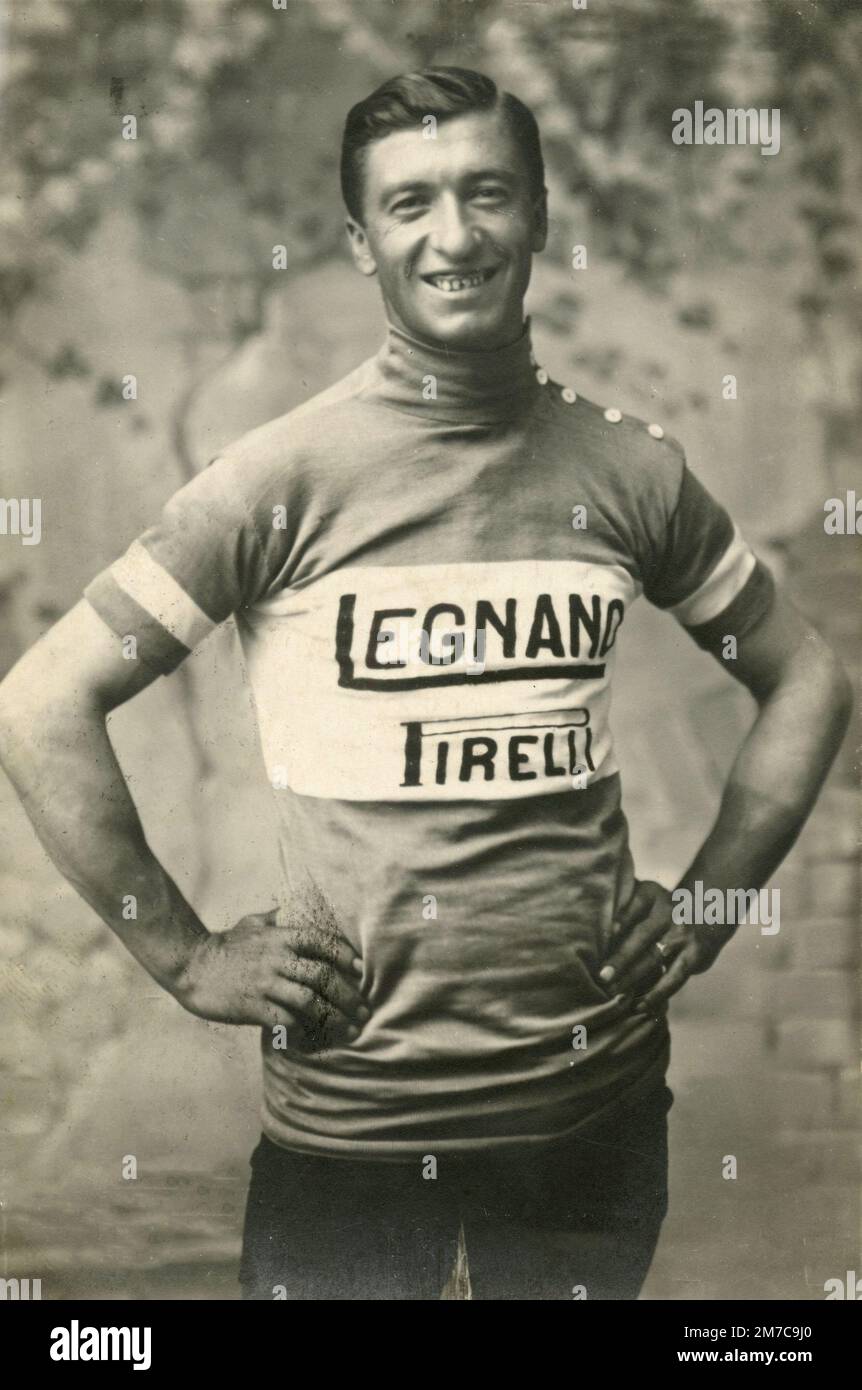 Cycliste professionnel italien Giovanni Brunero, 1922 Banque D'Images