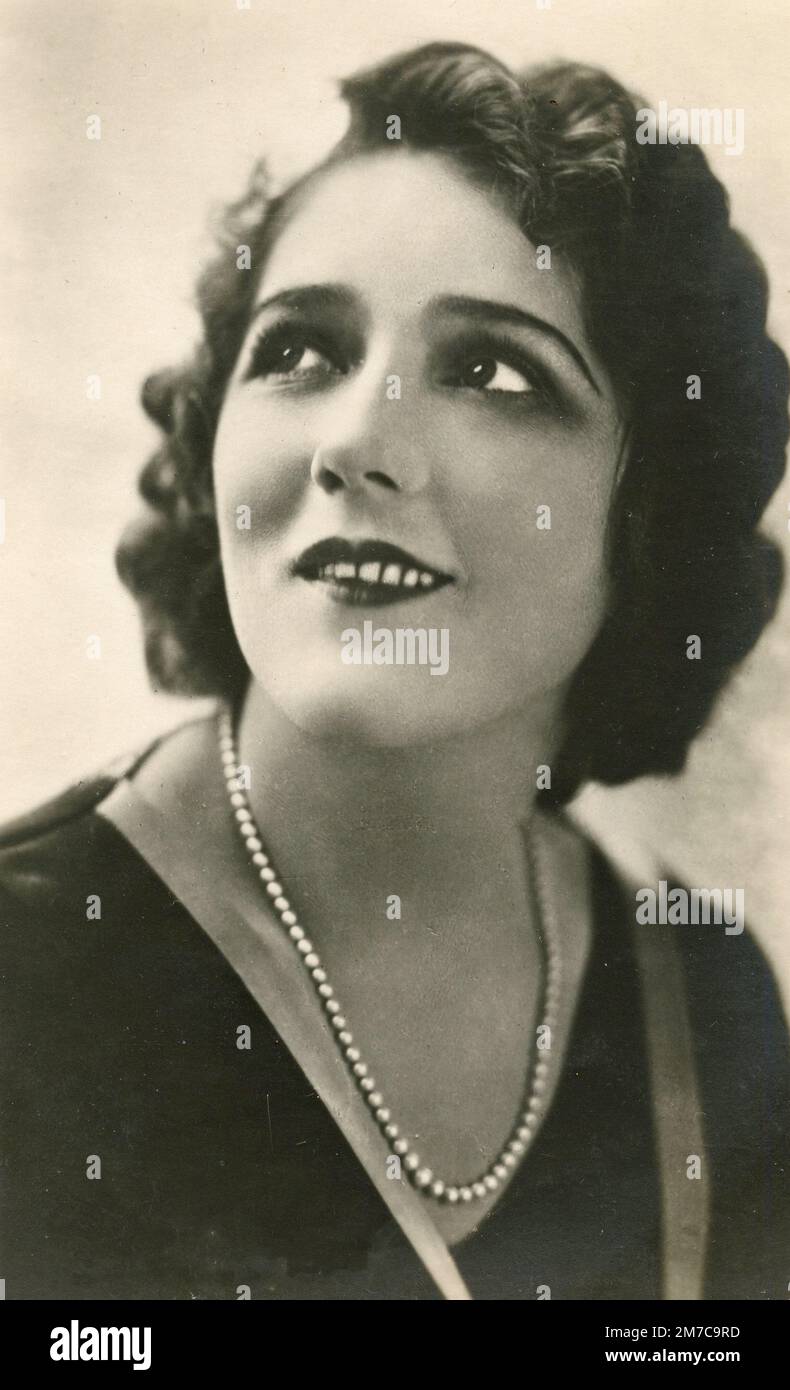 Portrait de l'actrice américaine du film silencieux Mary Pickford, 1920s Banque D'Images