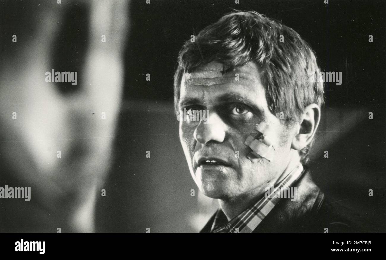 L'acteur danois Erik Vedersoe dans le film The Double Man (Den Dobbelte Mand), Danemark 1976 Banque D'Images