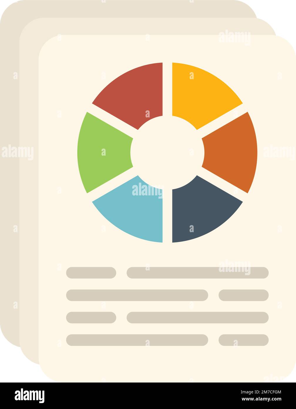 Vecteur plat de l'icône du responsable commercial. Cible du marché. Segment client isolé Illustration de Vecteur