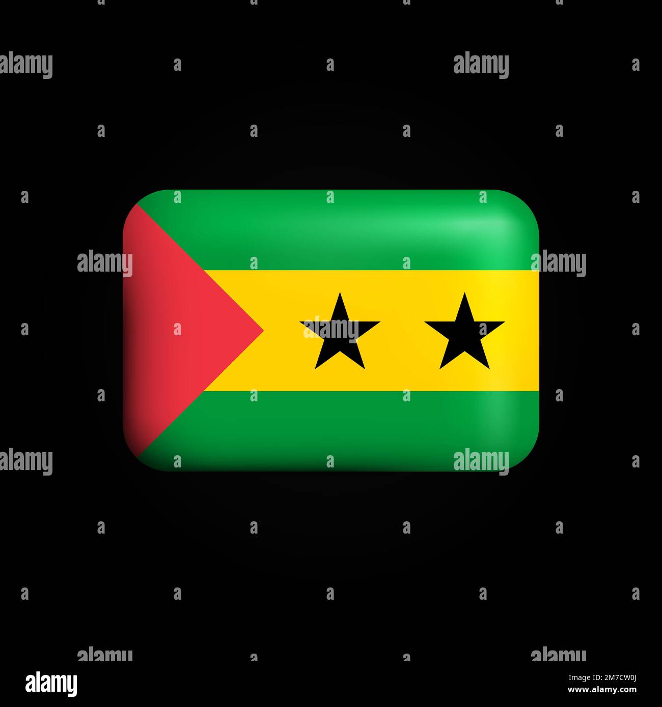 Icône drapeau ukrainien 3D. Drapeau national de l'Ukraine. Illustration vectorielle Illustration de Vecteur