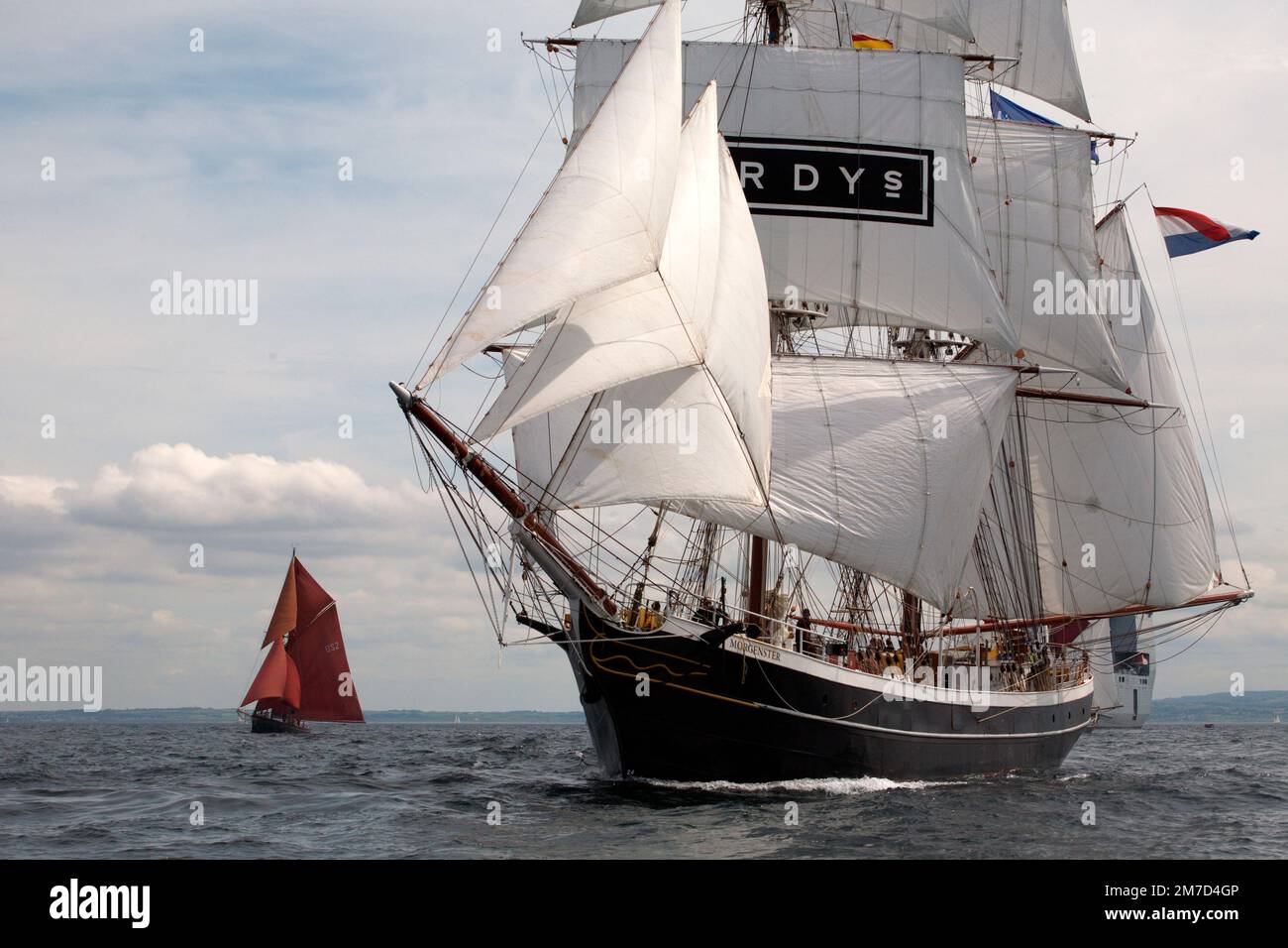 Dutch brig Morgenster, début de la course de Port Rush, 2008 Banque D'Images