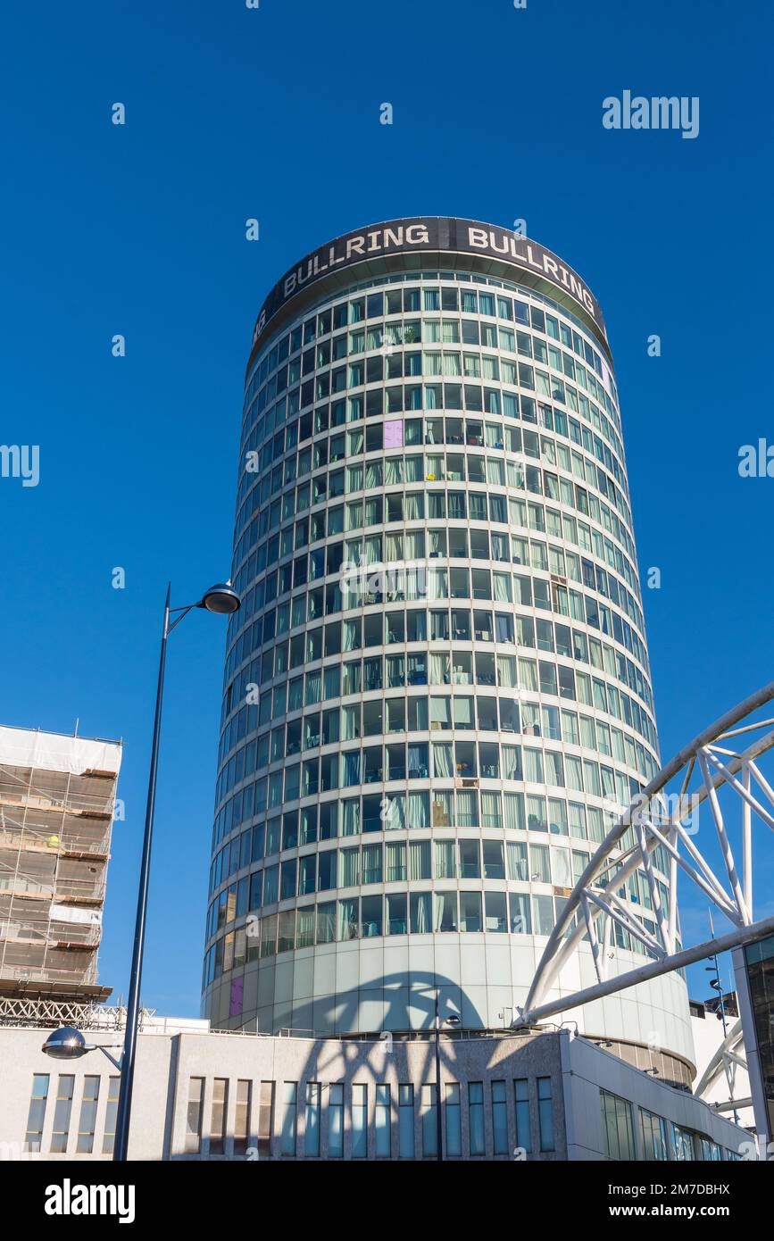 La Rotunda, bâtiment cylindrique de grande hauteur dans le centre-ville de Birmingham qui est maintenant appartements Banque D'Images