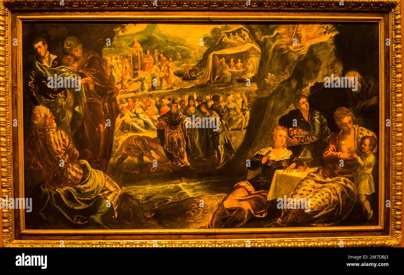 Jacopo Tintoretto : le culte du veau d'or, National Gallery of Art, Washington, D.C., Etats-Unis Banque D'Images