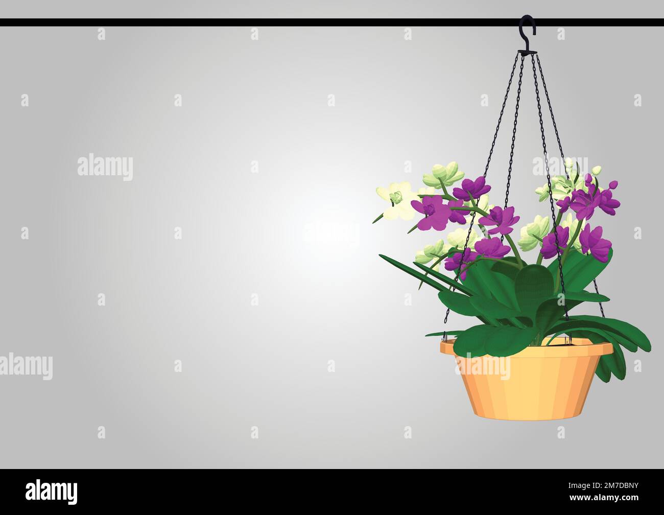 printemps fleurs colorées en pots vecteur Illustration de Vecteur