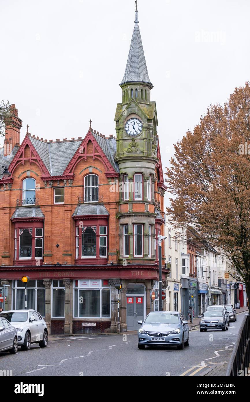 Centre-ville de Dudley où Nigel Farage a annulé son rassemblement du Parti du Brexit aujourd'hui 15 novembre 2019. Banque D'Images