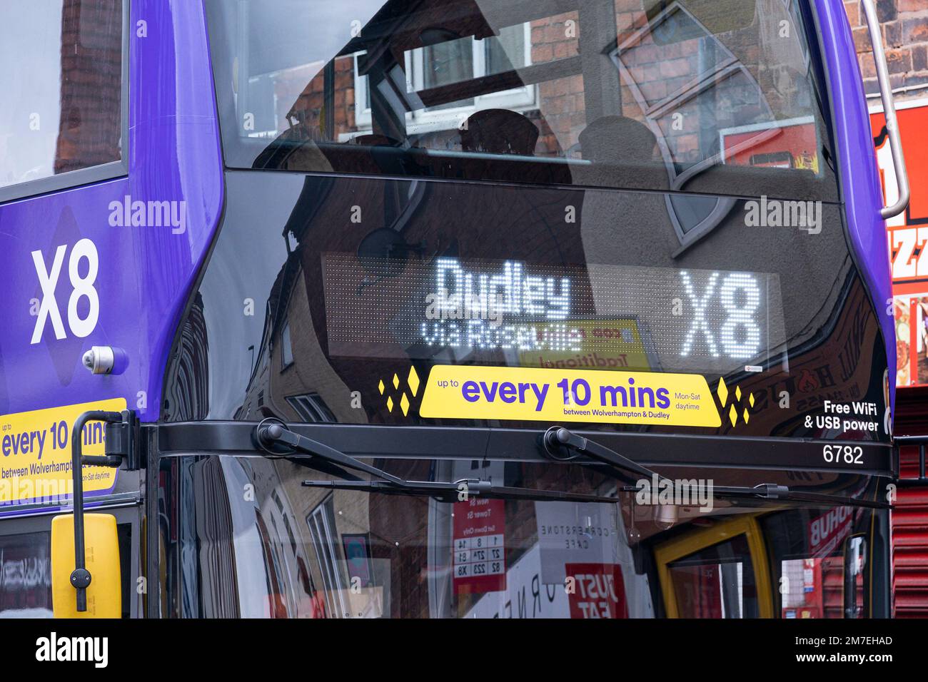 Centre-ville de Dudley où Nigel Farage a annulé son rassemblement du Parti du Brexit aujourd'hui 15 novembre 2019. Banque D'Images