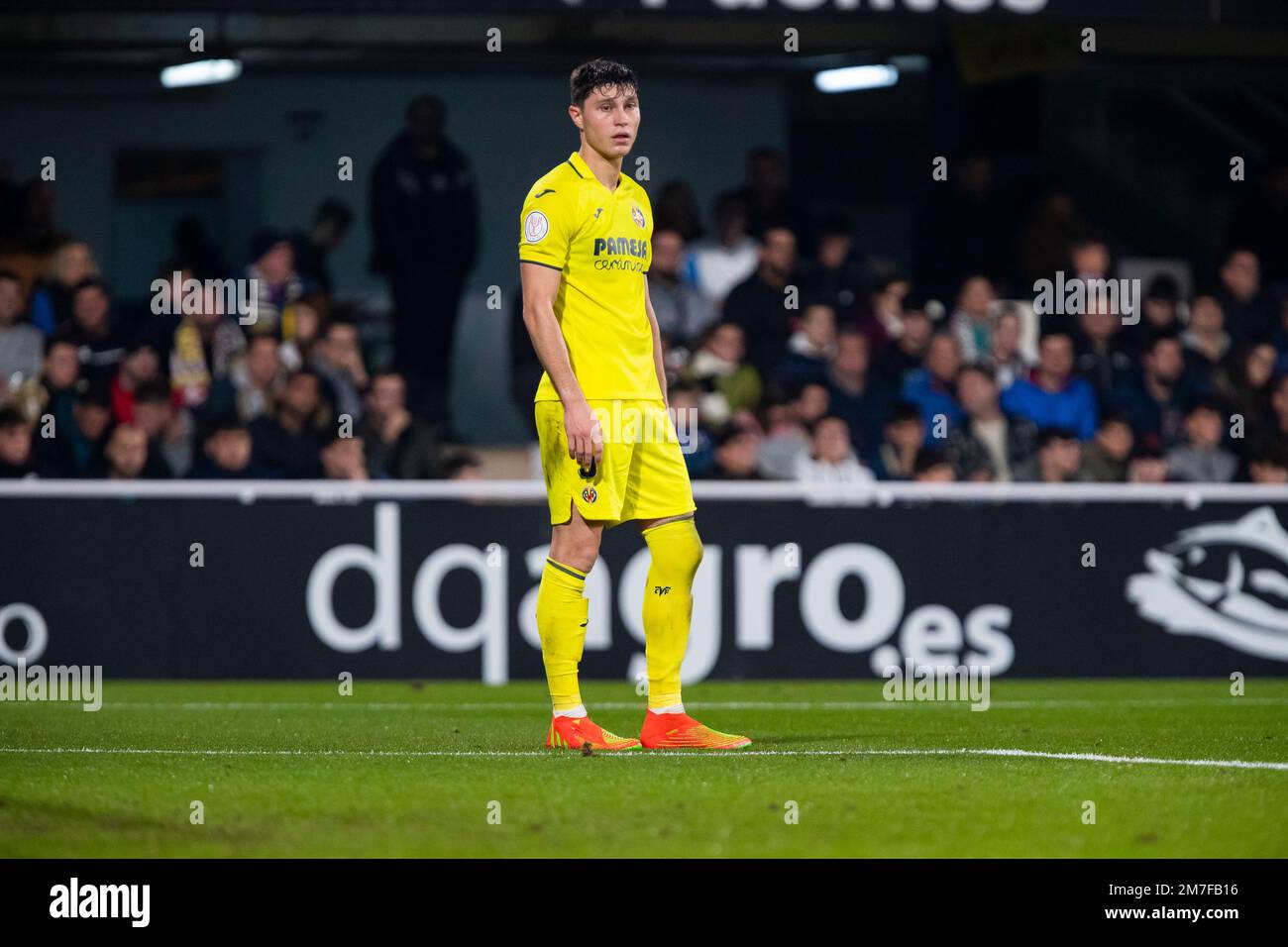 Jorge CUENCA BARRENO de Villarreal CF look pendant le match, FC Cartagena vs Villarreal CF, match Copa del Rey de España, ronde de 32, stade, Cartag Banque D'Images