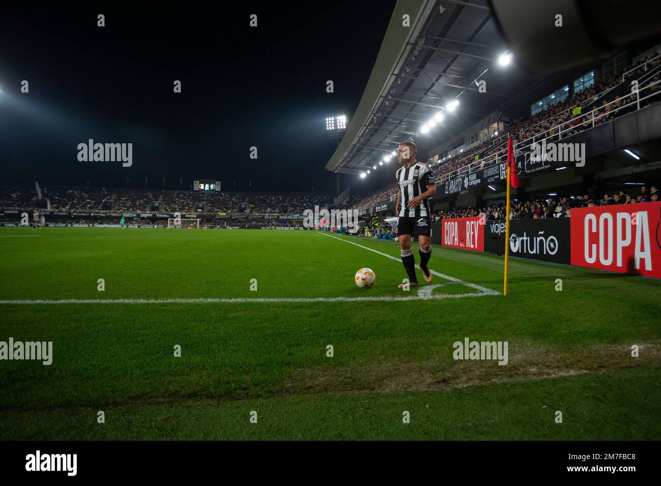 Pablo de Blasis du FC Cartagena regarder pendant le match, FC Cartagena vs Villarreal CF, match Copa del Rey de España, ronde de 16, stade, Cartagena, Banque D'Images