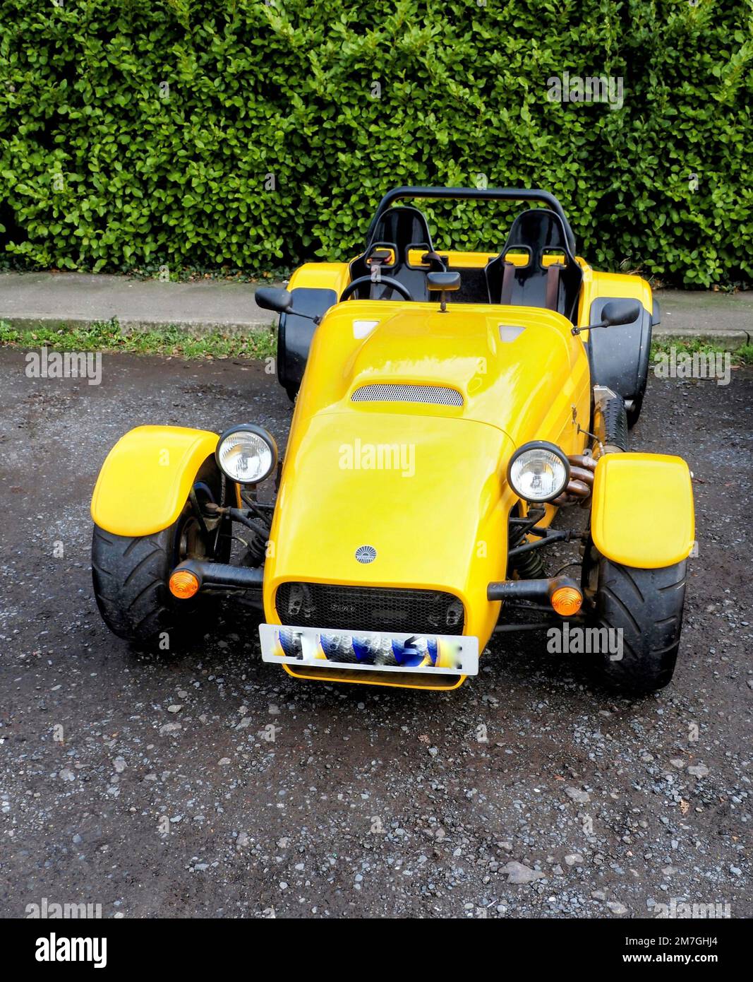 Kit voiture Westfield en jaune Banque D'Images