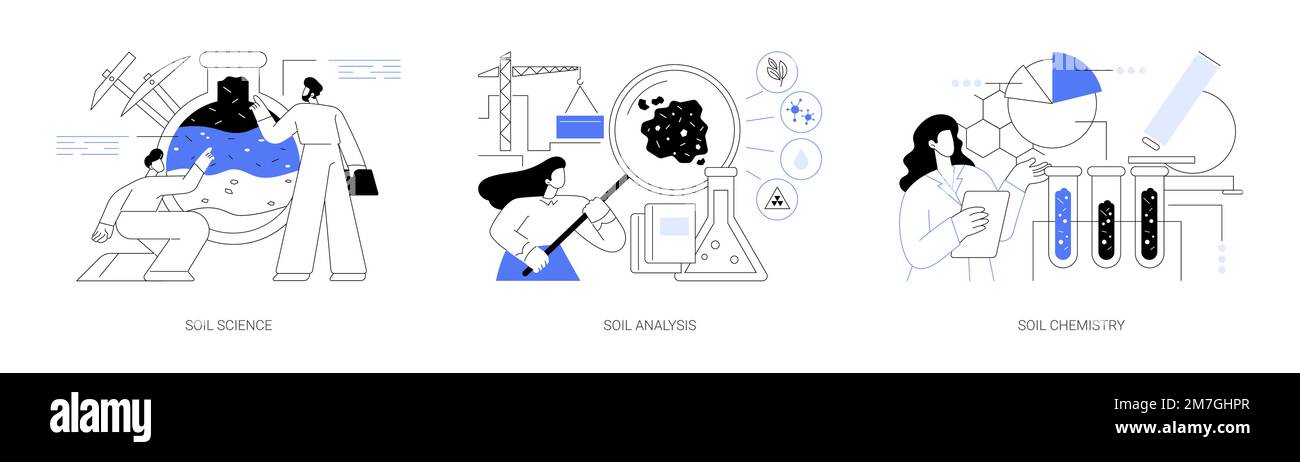 Étude des ressources naturelles concept abstrait illustrations vectorielles. Illustration de Vecteur