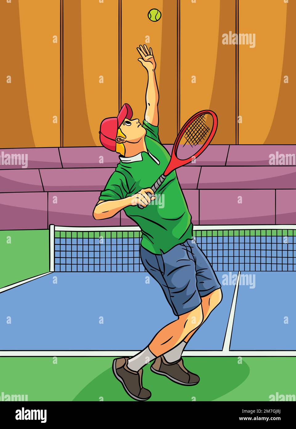 Dessin humoristique sportif tennis Banque de photographies et d'images à  haute résolution - Alamy