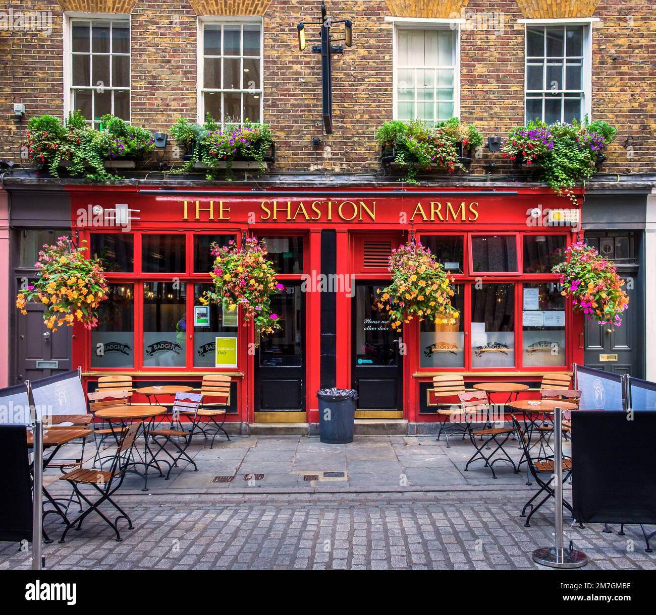 Londres, Royaume-Uni, septembre 2022, vue sur la façade du pub Shaston Arms à Soho Banque D'Images