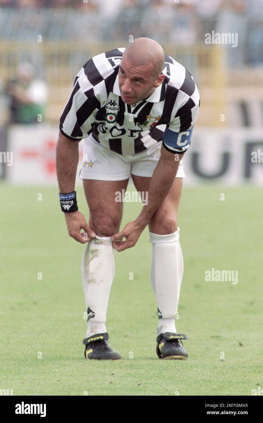 Photo Originale 20x25 Cm – Juventus-Vicenza 1995 – Vialli, Del Piero, Lippi