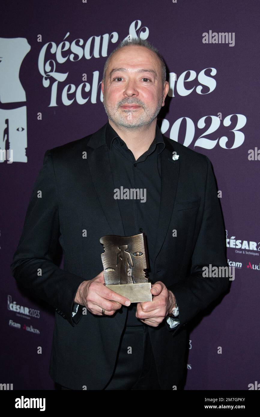 Tommaso Vergallo, PDG de Noir lumière, a remporté le premier prix lors de la cérémonie de remise des prix Cesar et techniques 2023 au Pavillon Cambon à Paris, France sur 09 janvier 2023. Photo d'Aurore Marechal/ABACAPRESS.COM Banque D'Images