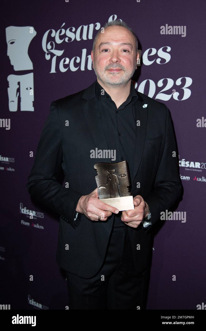 Tommaso Vergallo, PDG de Noir lumière, a remporté le premier prix lors de la cérémonie de remise des prix Cesar et techniques 2023 au Pavillon Cambon à Paris, France sur 09 janvier 2023. Photo d'Aurore Marechal/ABACAPRESS.COM Banque D'Images