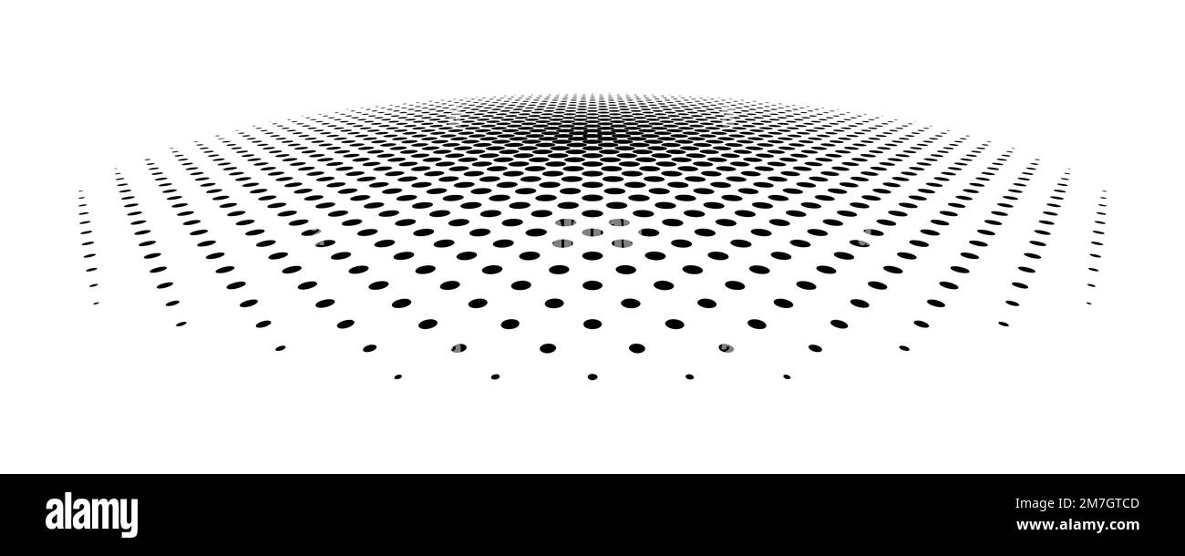 Fond blanc avec des points noirs. Résumé fond avec la conception de points de trame. Vector illustration. Illustration de Vecteur