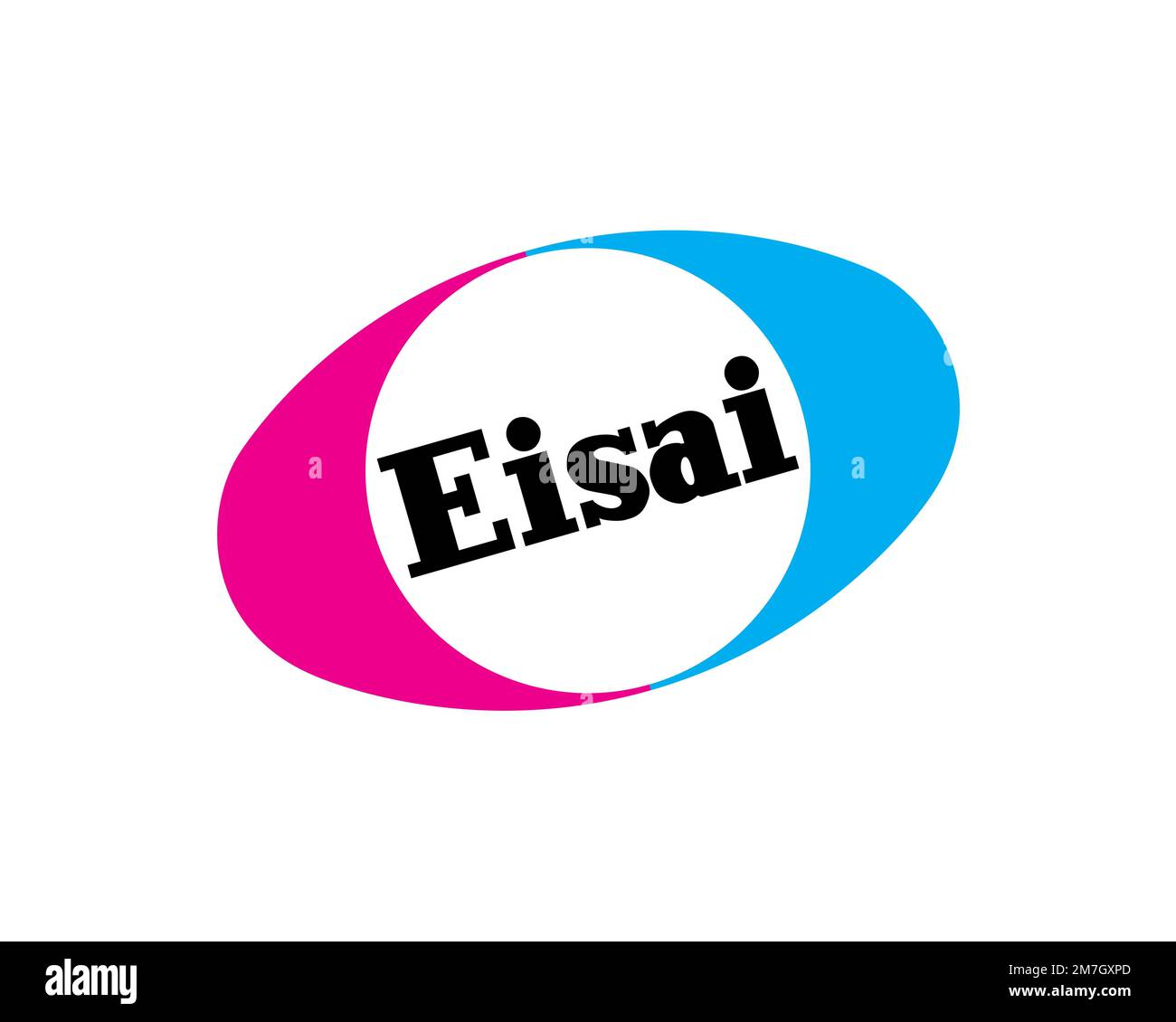 Compagnie Eisai, logo tourné, fond blanc Photo Stock - Alamy