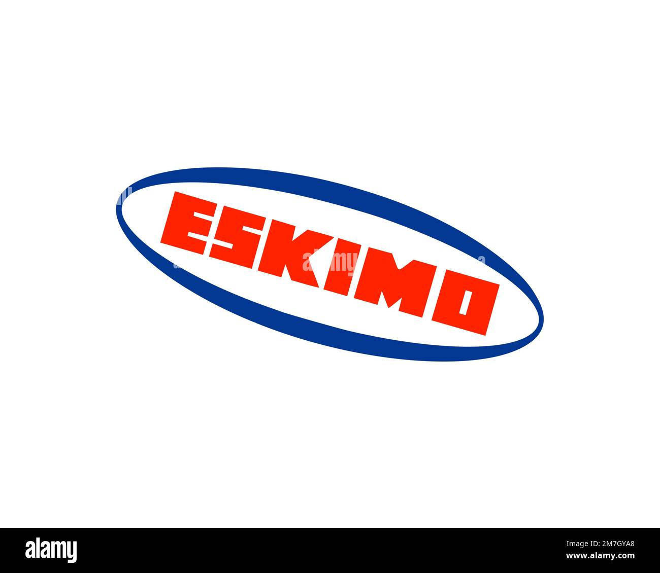 Crème glacée Eskimo, logo pivoté, fond blanc B Banque D'Images