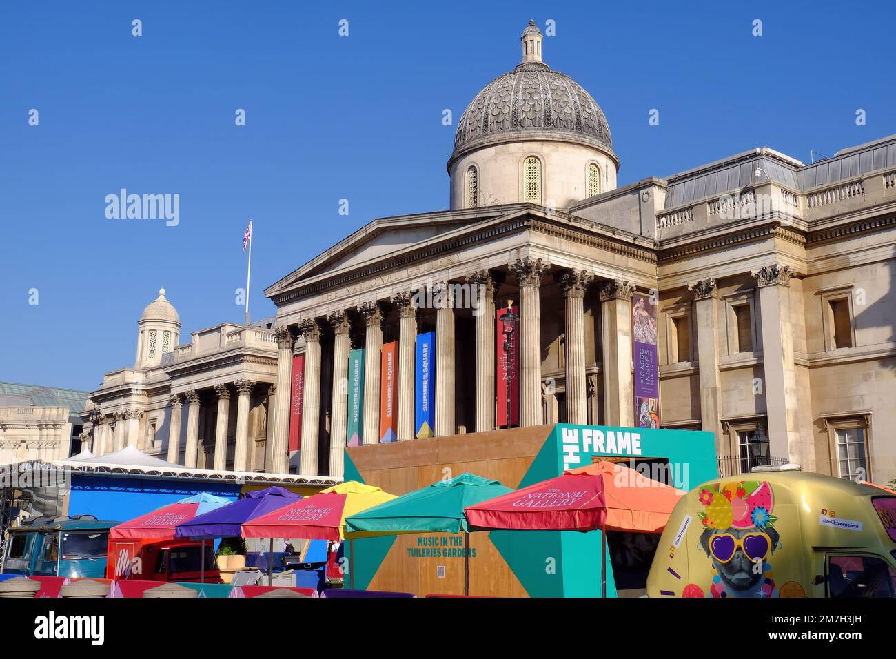 Festival d'art Summer on the Square à la National Gallery, Trafalgar Square, 2022 août, Londres, Angleterre Banque D'Images