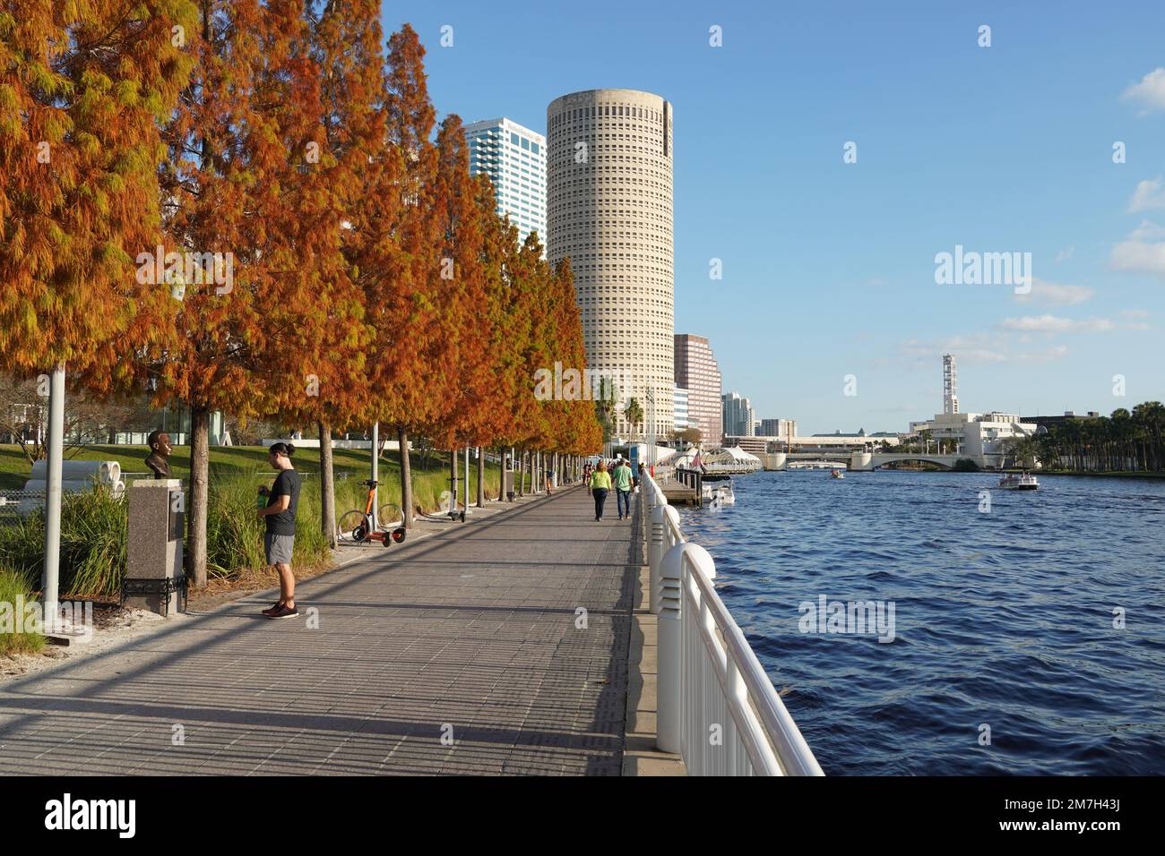 Tampa Riverwalk Armature Works Banque D'Images